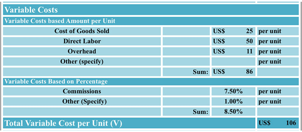 variable cost in Apple Inc